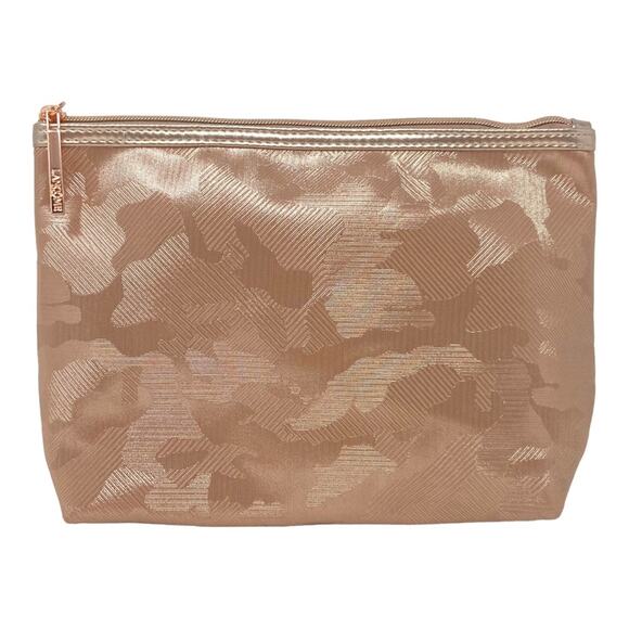 Lancome Rose Gold Camo Print Cosmetic Bag New Never Used - Picture 1 of 5